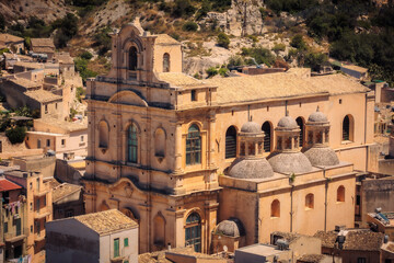 Romantic Sicilian City of Noto in Italy, Europe in Spring