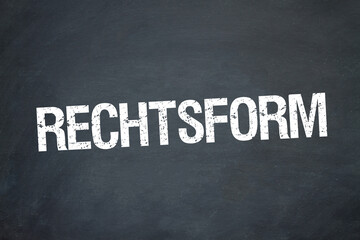 Obraz premium Rechtsform