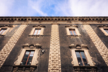 Old Town in Catania in Sicily, Italy in Europe