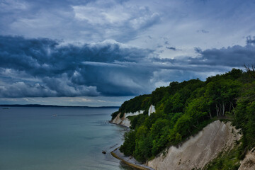 Steilküste Kreidefelsen Meer Rügen