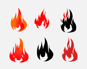 Set of 6 fires for design