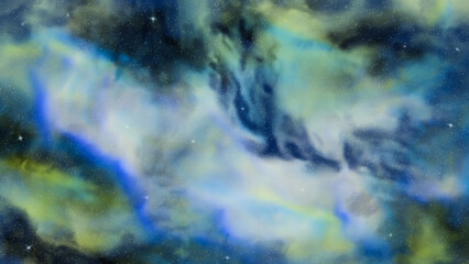 Obraz na płótnie Canvas Abstract background is a multicolored cosmic nebula.