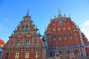 Fototapeta na wymiar House of the Blackheads in Riga, Latvia