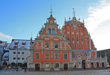 Fototapeta na wymiar House of the Blackheads in Riga, Latvia