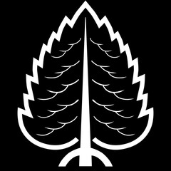 家紋です。陰一本杉といいます。