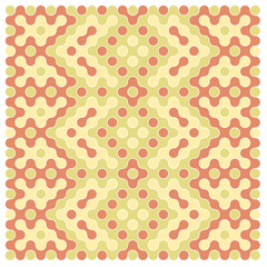 Multicolor truchet tiling connections illustration