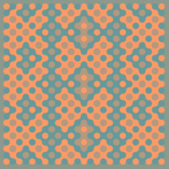 Multicolor truchet tiling connections illustration