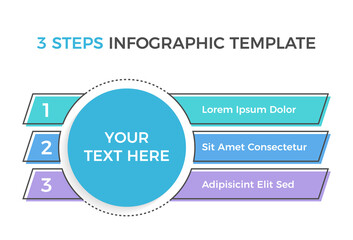 Infographic Template with 3 Steps