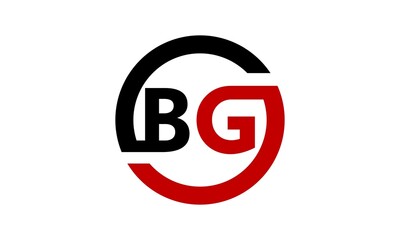 Obraz premium circle logo B&G letter