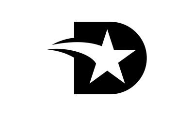 D star logo letter alphabet