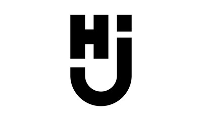 icon logo H&J letter alphabet