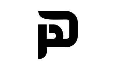 letter DP alphabet logo