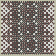 Multicolor truchet tiling connections illustration