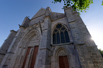 Saint-Sulpice church in the Saint-Sulpice-de-Favières village. Ile-de-France region