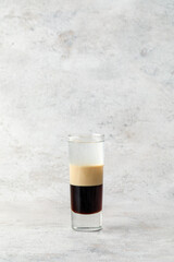 Shot on textured background