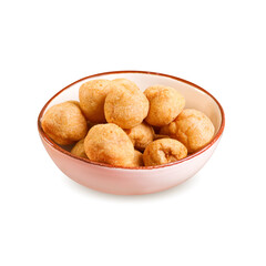 Delicious hot fried meatballs or bakso goreng