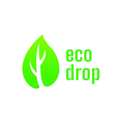 logo leaf green gradient logo. Green leaf logo with gradient