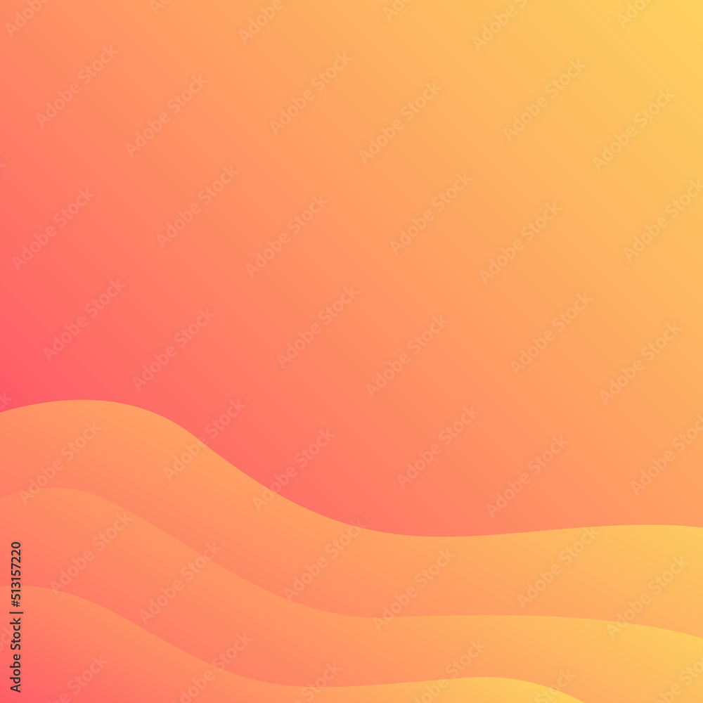 Aufkleber color gradient fluid wawes background template. abstract gradient square template for social media p