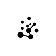 creative dot line technology logo vector