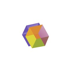 Cube icon vector illustration template