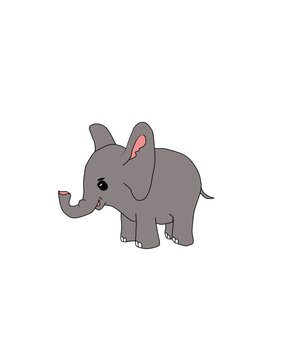 elephant cartoon photo illustration