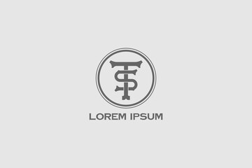 Obraz premium letter T and S monogram vector logo template