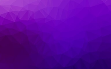 Dark Purple vector polygon abstract layout.