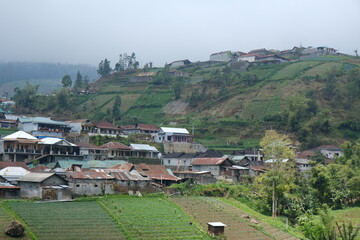 Fototapeta na wymiar Village in the valley