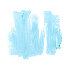 Light blue brush stroke abstract art paint background. Texture acrylic design.