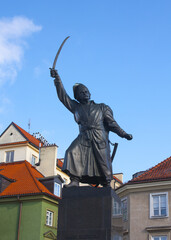 Monument to Jan Kilinski in Old Town in Warsaw © Lindasky76