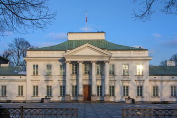 Belweder palace in Warsaw, Poland
