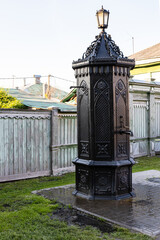 old water column of Kolomna water supply. Construction of water pipeline and water columns were...