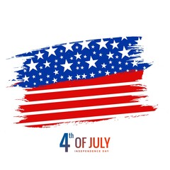 Independence day 4th of july american flag background