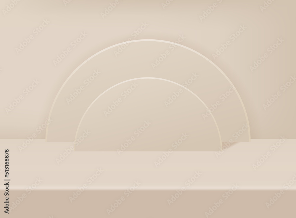 Aufkleber product background with soft shadow. empty background for product presentation. vector illustration.