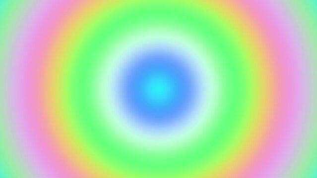 Neon, pastel, abstract, soft gradient radial looping animation.