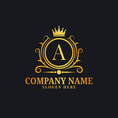 luxury letter template logo.logo for boutique,wedding,hotel,jewelry etc.premium vector design