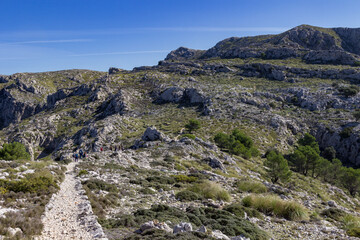 View of the mountains near Valldemosa in Mallorca (Balearic islands)