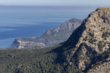 View of the mountains near Valldemosa in Mallorca (Balearic islands)