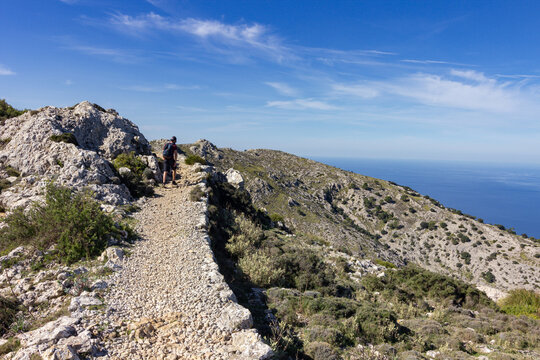 View of the mountains near Valldemosa in Mallorca (Balearic islands)