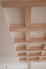 Fototapeta na wymiar interior of a wooden house
