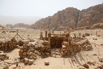 Al Beidha (White) - the ruins of a prehistoric settlement considered one of the oldest in the...