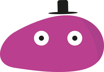 Funny shapes monsters with eyes vector