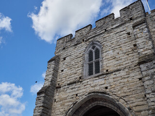 Westgate, a medieval stone gatehouse in Canterbury, Kent, England, UK