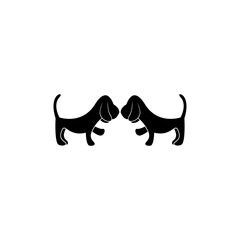 dog logo vector illudtration design