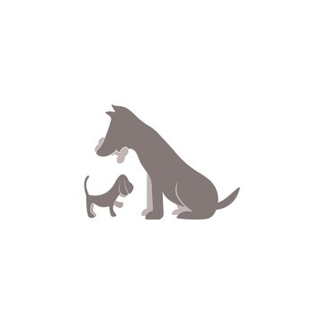dog logo vector illudtration design