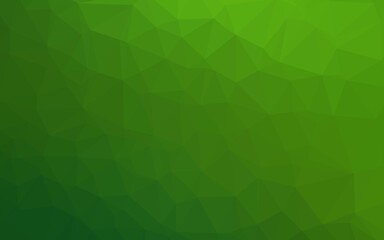 Light Green vector triangle mosaic texture.