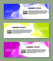 Creative covers or horizontal posters concept in modern minimal style.