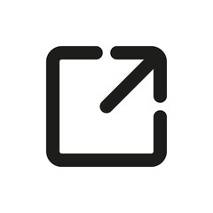 Link icon. Hyperlink chain symbol. External link symbol vector icon.