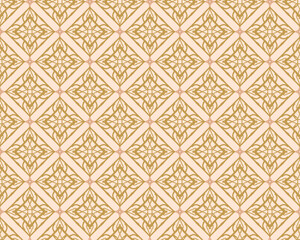 Geometric Seamless Pattern with Tribal Shape. Designed in Ikat, Boho, Aztec, Folk, Motif, Thai, Luxury Arabic Style. Ideal for Fabric Garment, Ceramics, Wallpaper. Vector Illustration