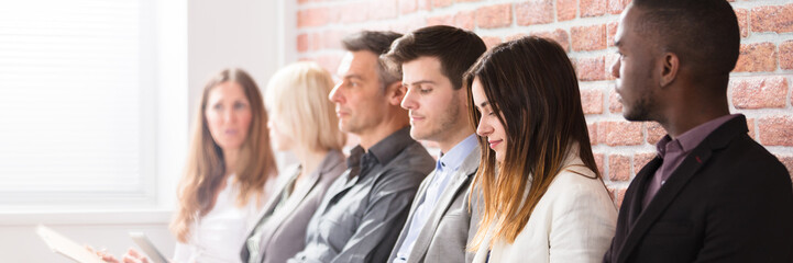 Businesspeople Waiting For An Interview